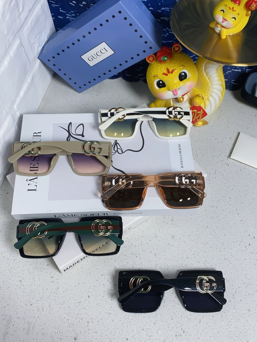 Gucci Polarized Fashion Silver Lens Sunglasses for Women - detail image 11