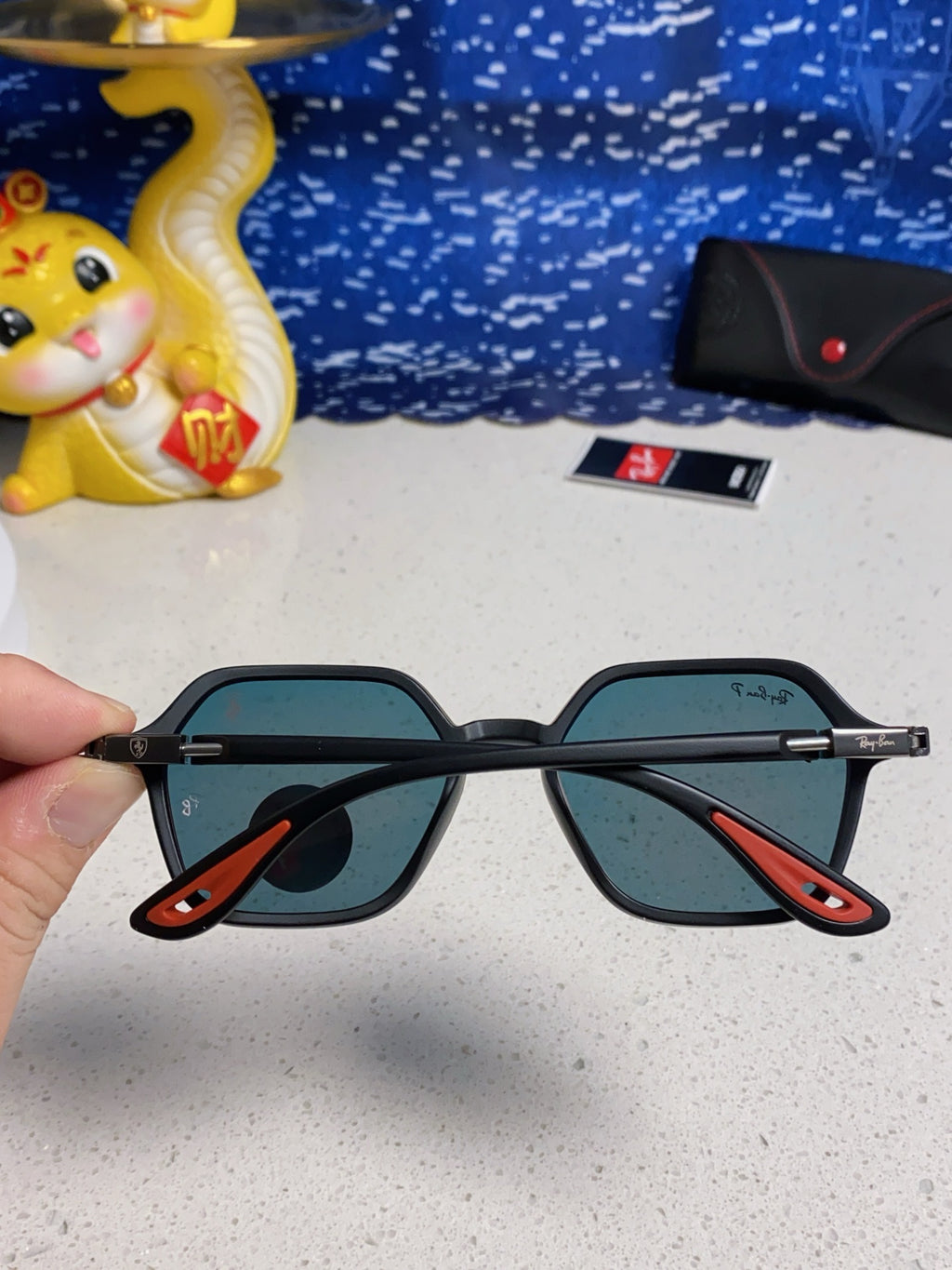 Ray-Ban BR8945 Polarized Square Orange Lens Sunglasses for Men & Wome - 935602 - detail image 5