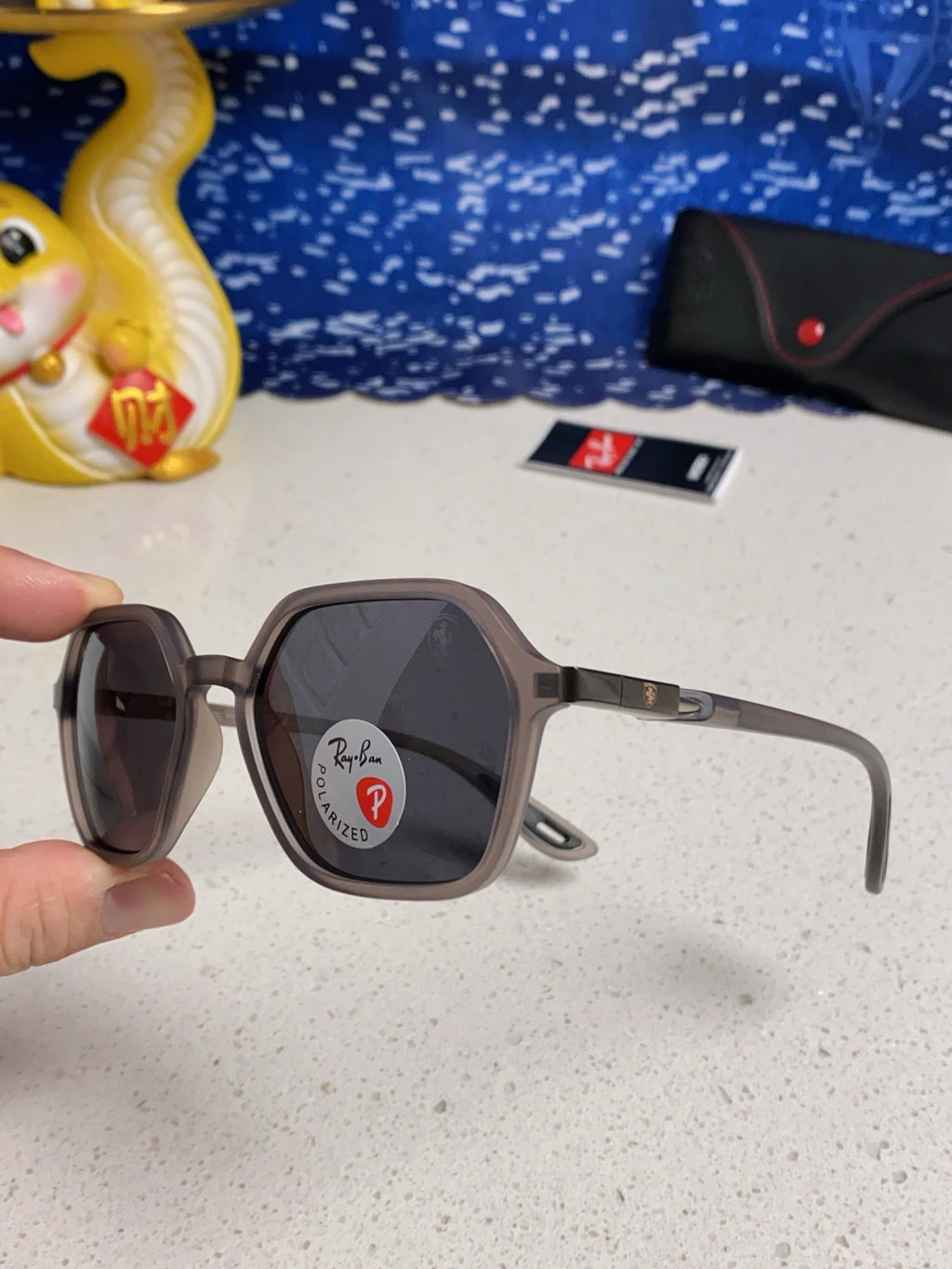 Ray-Ban BR8945 Polarized Square Silver Lens Sunglasses for Men & Wome - 935603 - detail image 6