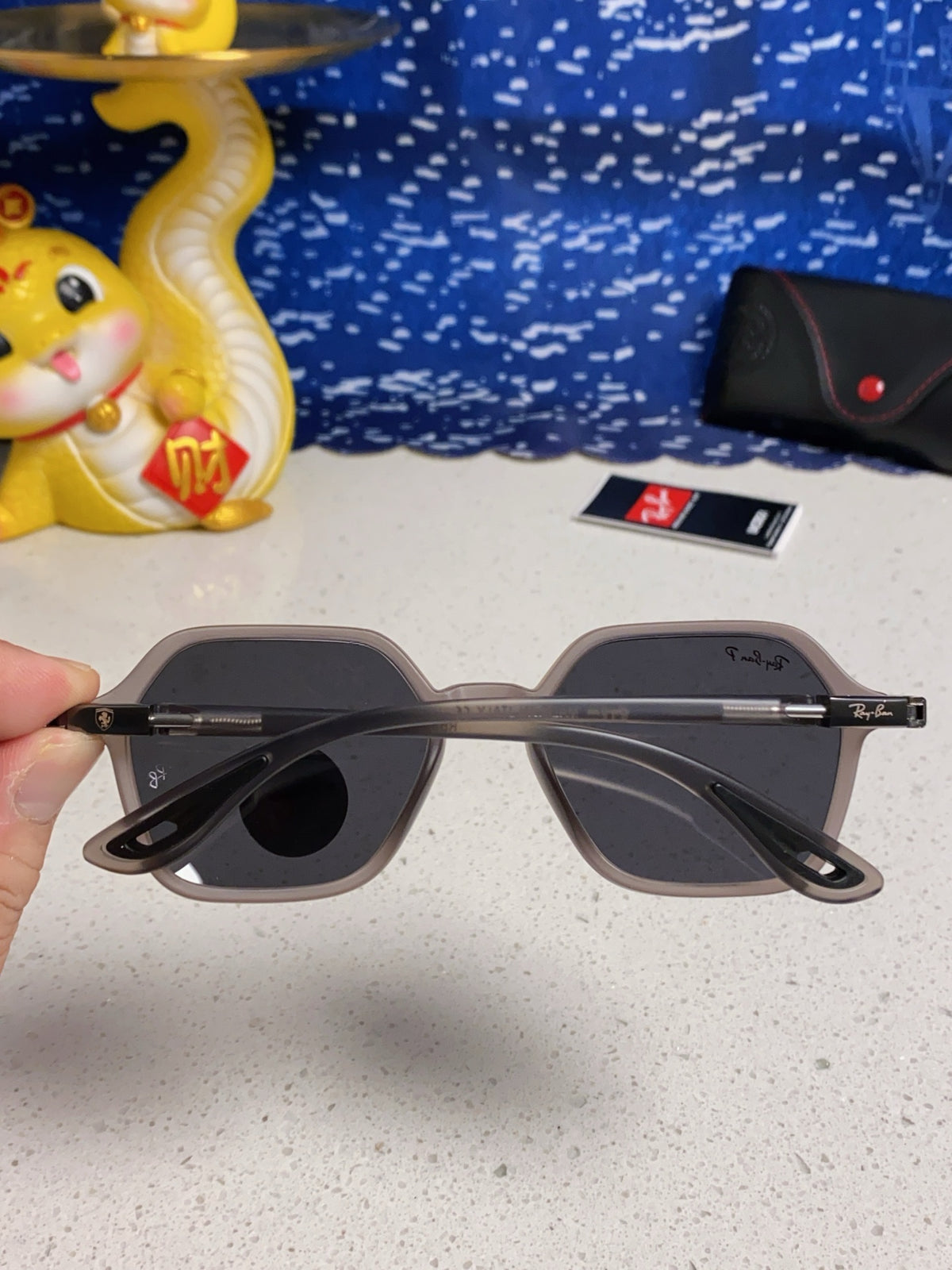 Ray-Ban BR8945 Polarized Square Silver Lens Sunglasses for Men & Wome - 935603 - detail image 5