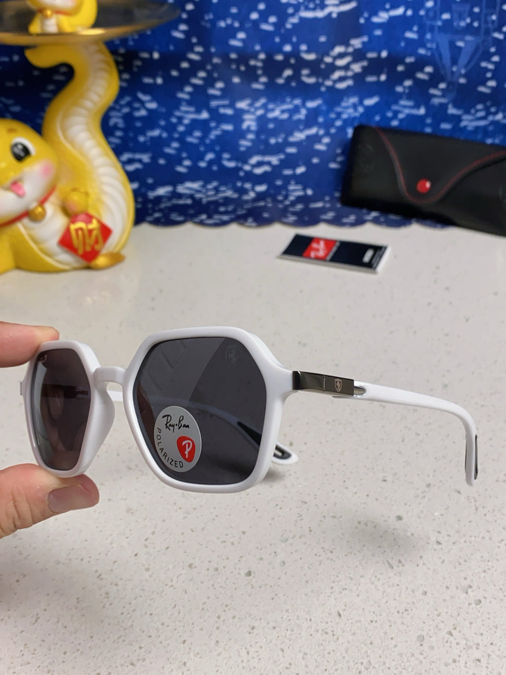 Ray-Ban BR8945 Polarized Square Silver Lens Sunglasses for Men & Wome - 935604 - detail image 6