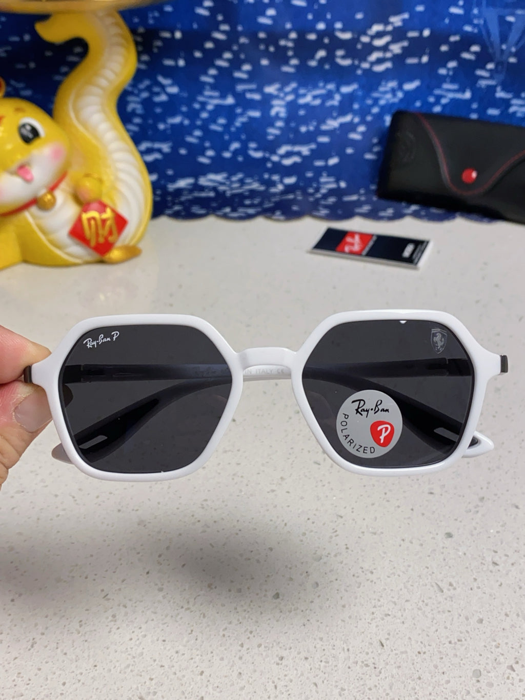 Ray-Ban BR8945 Polarized Square Silver Lens Sunglasses for Men & Wome - 935604 - detail image 4