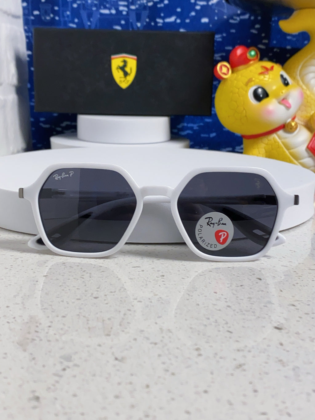 Ray-Ban BR8945 Polarized Square Silver Lens Sunglasses for Men & Wome - 935604 - detail image 8