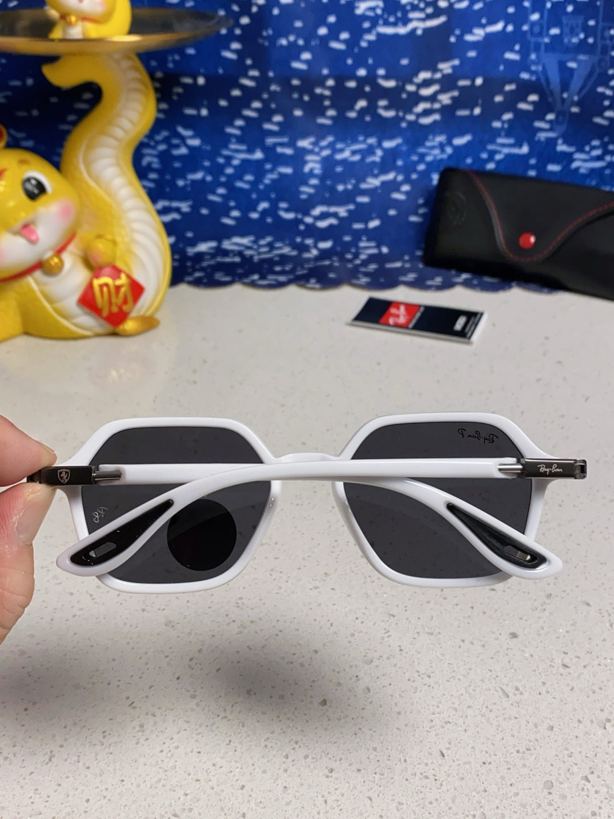 Ray-Ban BR8945 Polarized Square Silver Lens Sunglasses for Men & Wome - 372689 - detail image 5