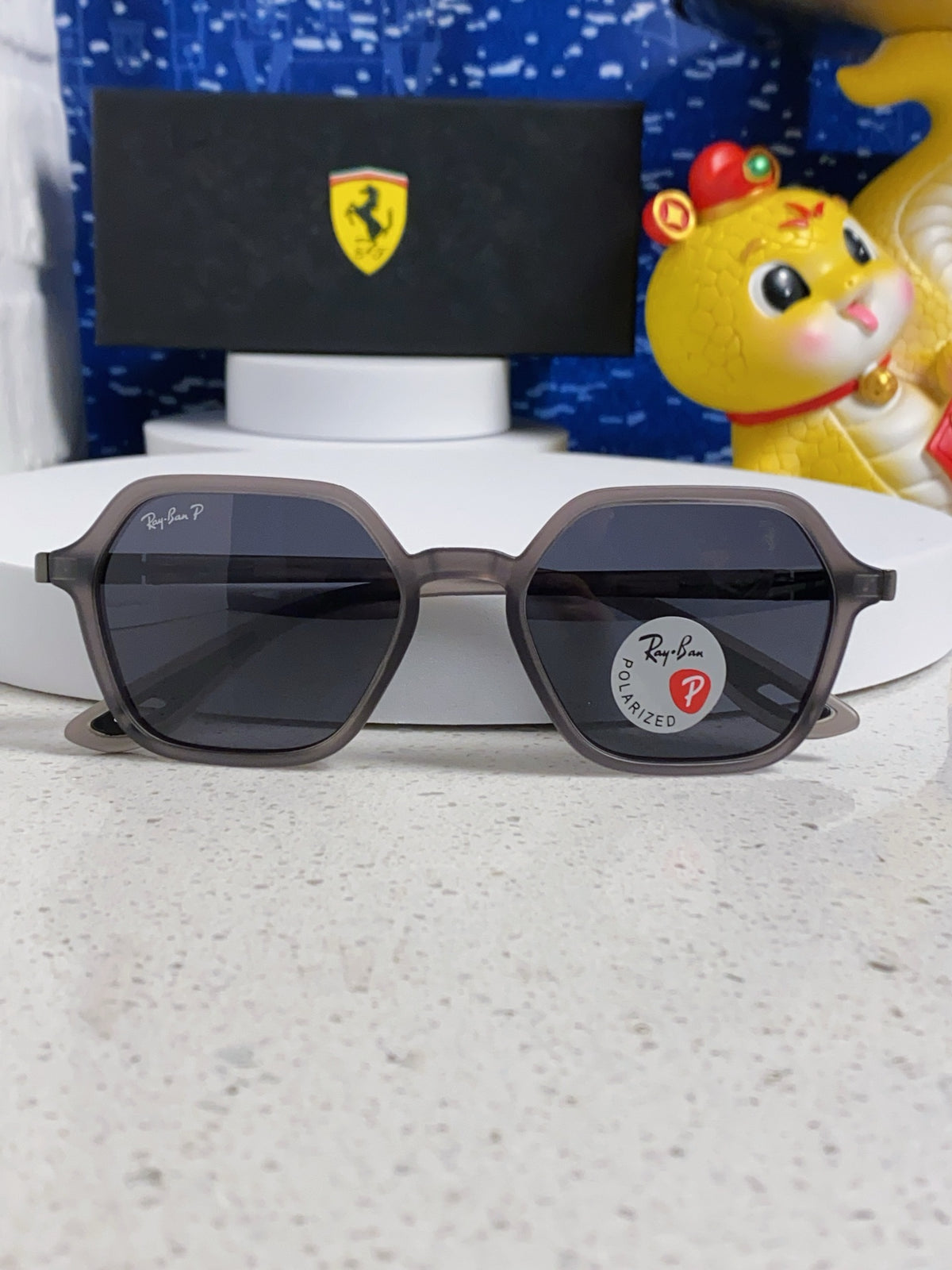 Ray-Ban BR8945 Polarized Square Silver Lens Sunglasses for Men & Wome - 372688 - detail image 8