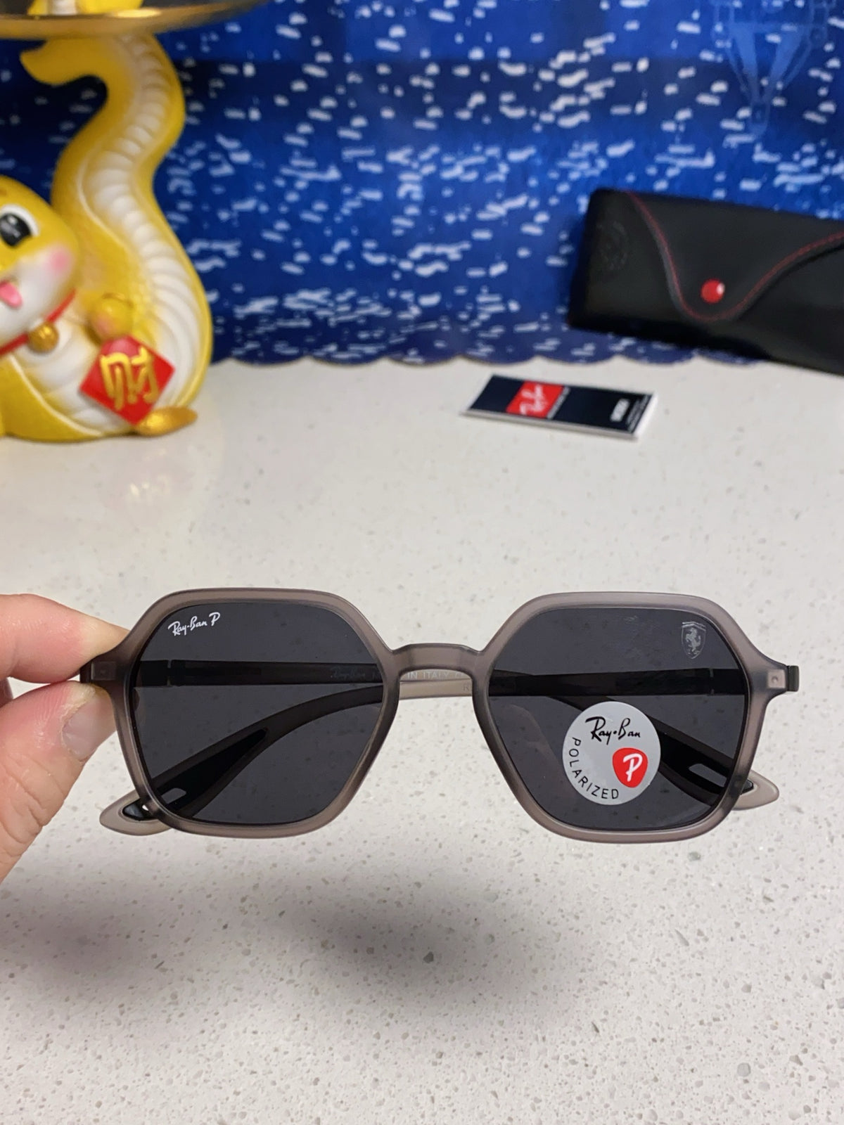 Ray-Ban BR8945 Polarized Square Silver Lens Sunglasses for Men & Wome - 372688 - detail image 4