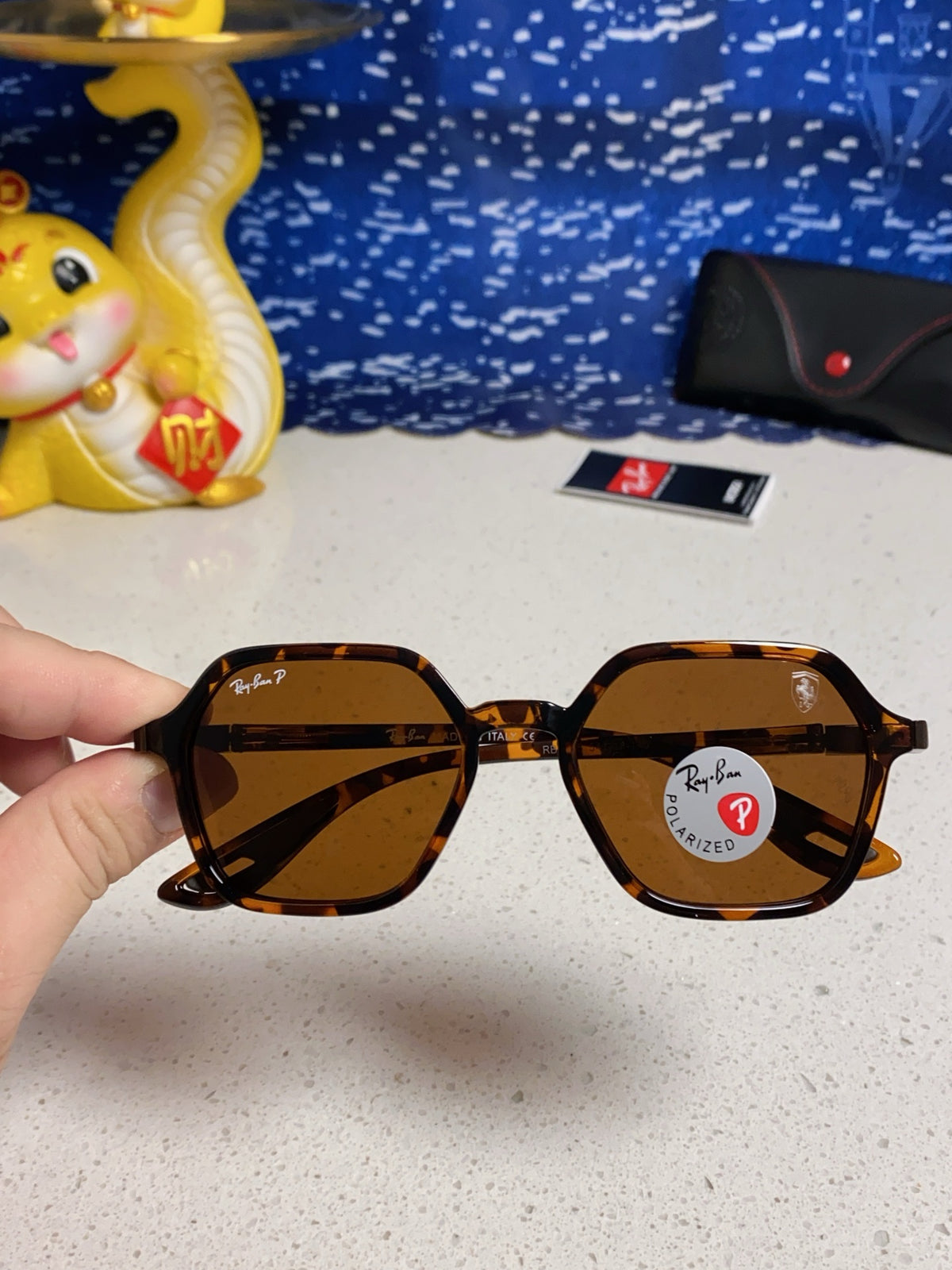 Ray-Ban BR8945 Polarized Square Brown Lens Sunglasses for Men & Women - 935605 - detail image 4