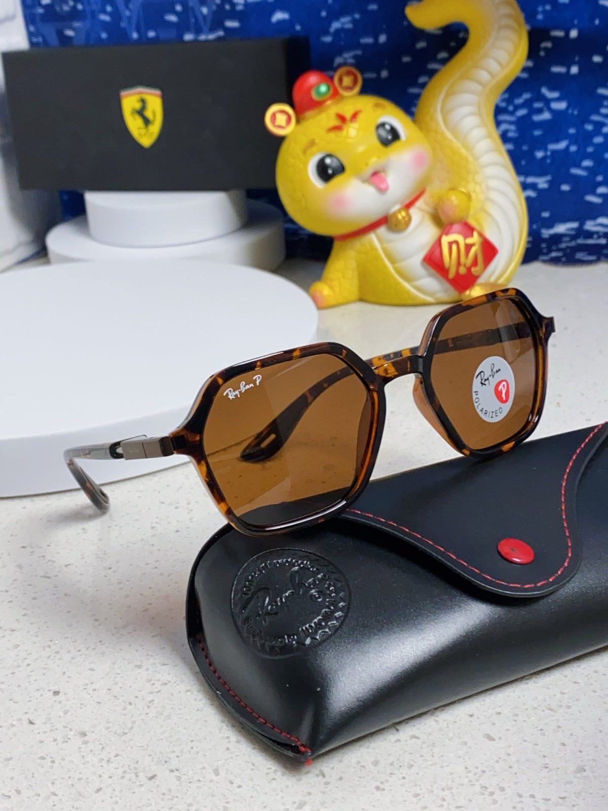 Ray-Ban BR8945 Polarized Square Brown Lens Sunglasses for Men & Women - 935605 - detail image 9