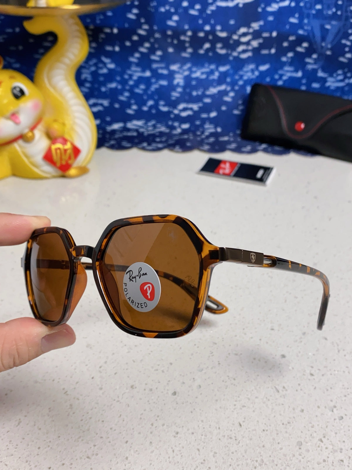 Ray-Ban BR8945 Polarized Square Brown Lens Sunglasses for Men & Women - 935605 - detail image 6