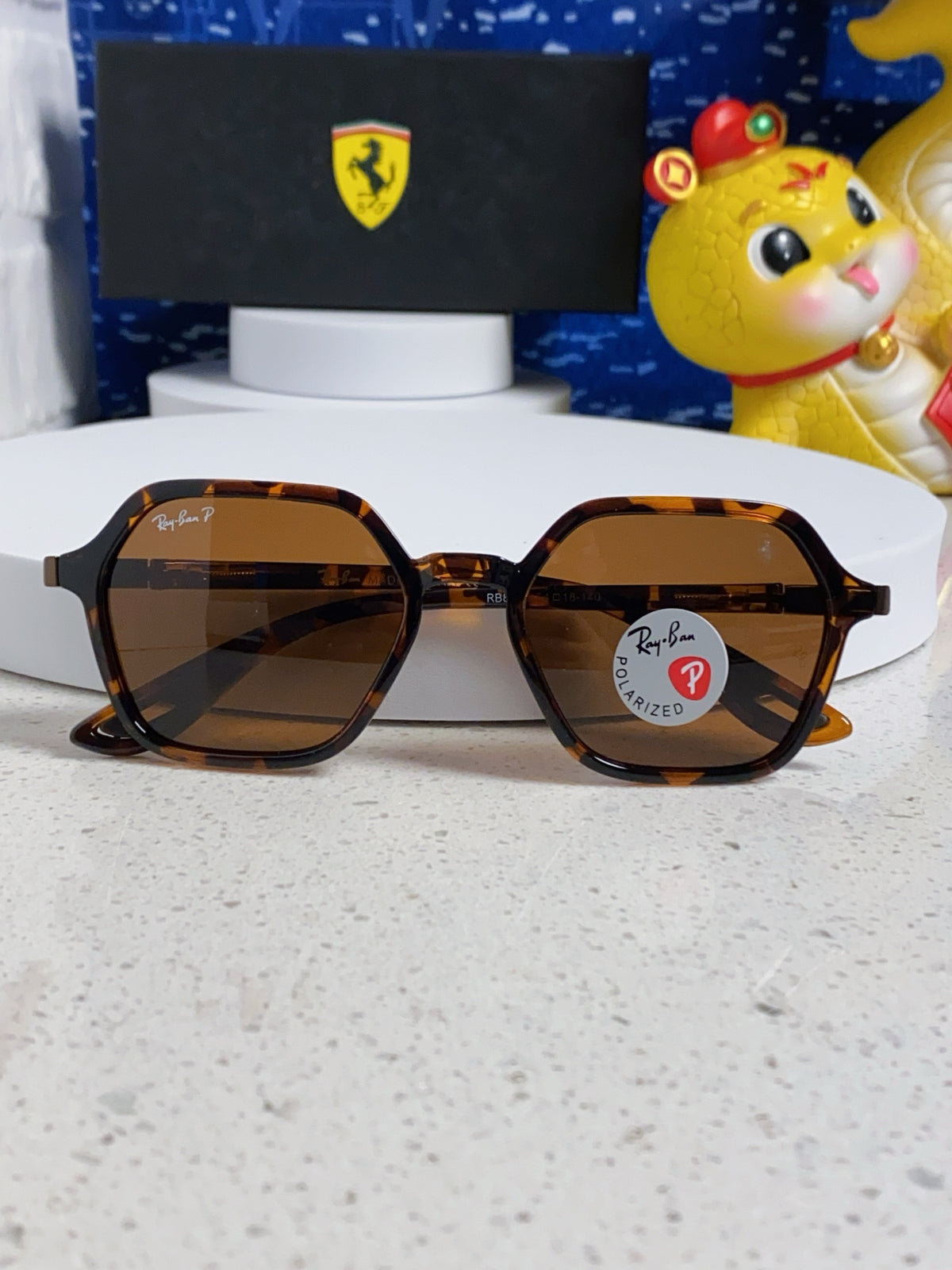 Ray-Ban BR8945 Polarized Square Brown Lens Sunglasses for Men & Women - 935605 - detail image 8