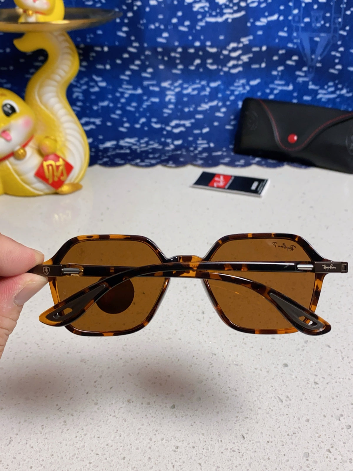Ray-Ban BR8945 Polarized Square Brown Lens Sunglasses for Men & Women - 935605 - detail image 5