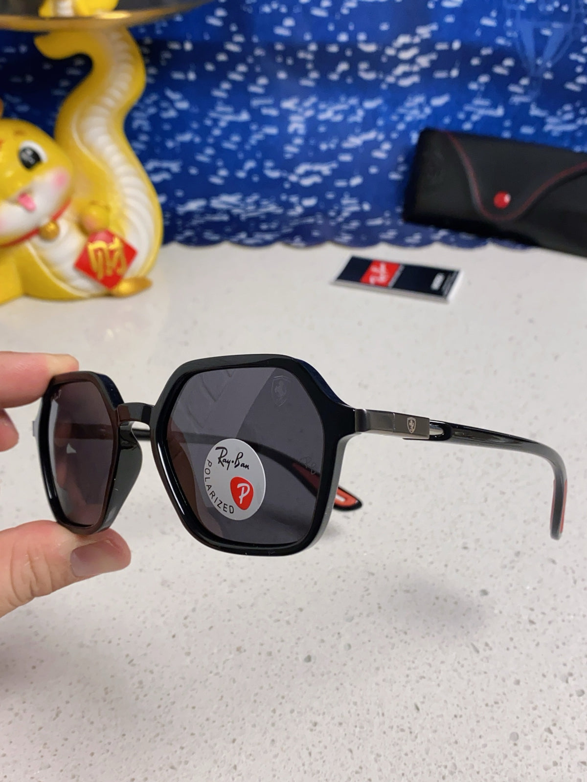 Ray-Ban BR8945 Polarized Square Silver Lens Sunglasses for Men & Wome - 935607 - detail image 6