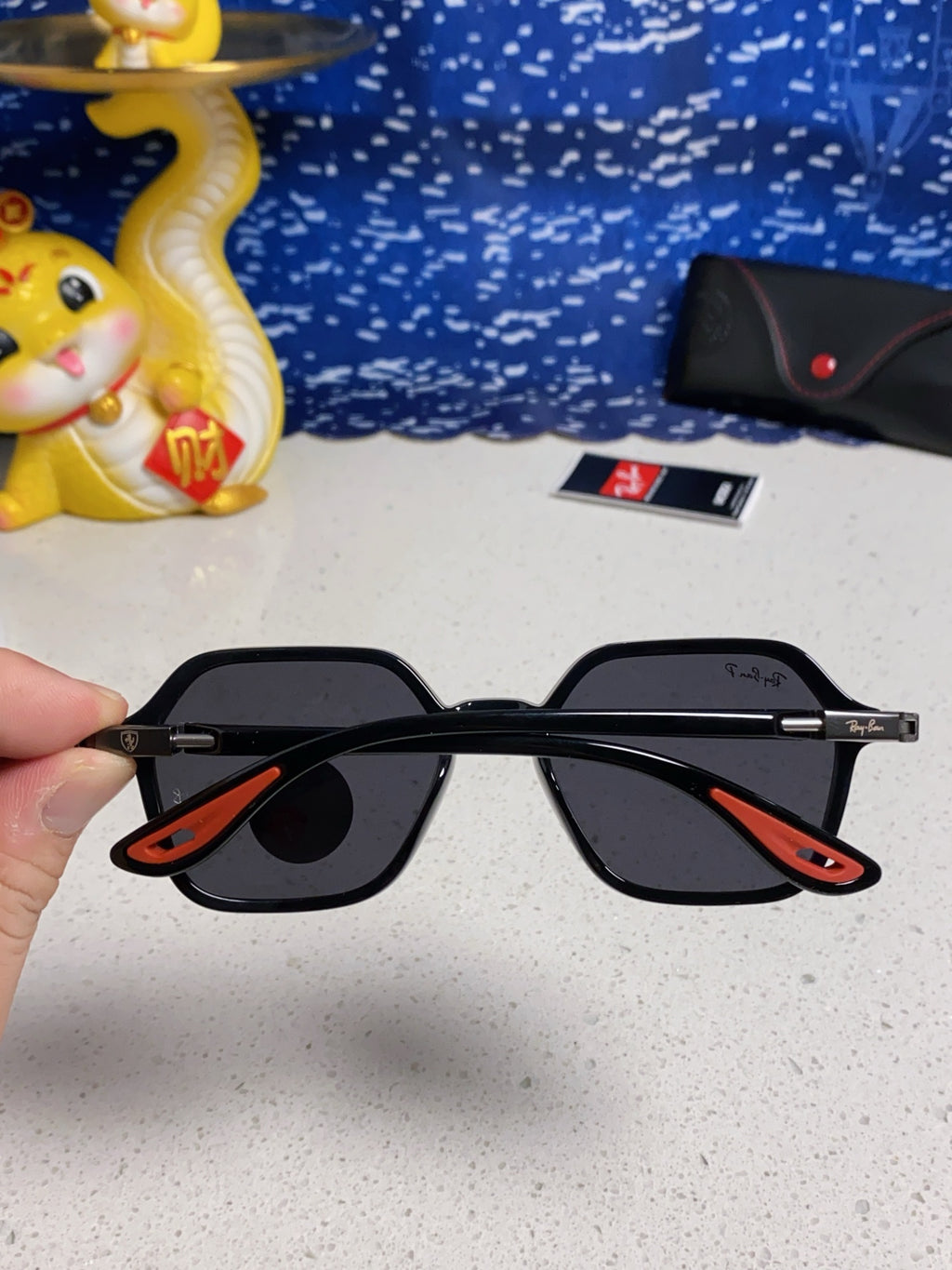 Ray-Ban BR8945 Polarized Square Silver Lens Sunglasses for Men & Wome - 935607 - detail image 5