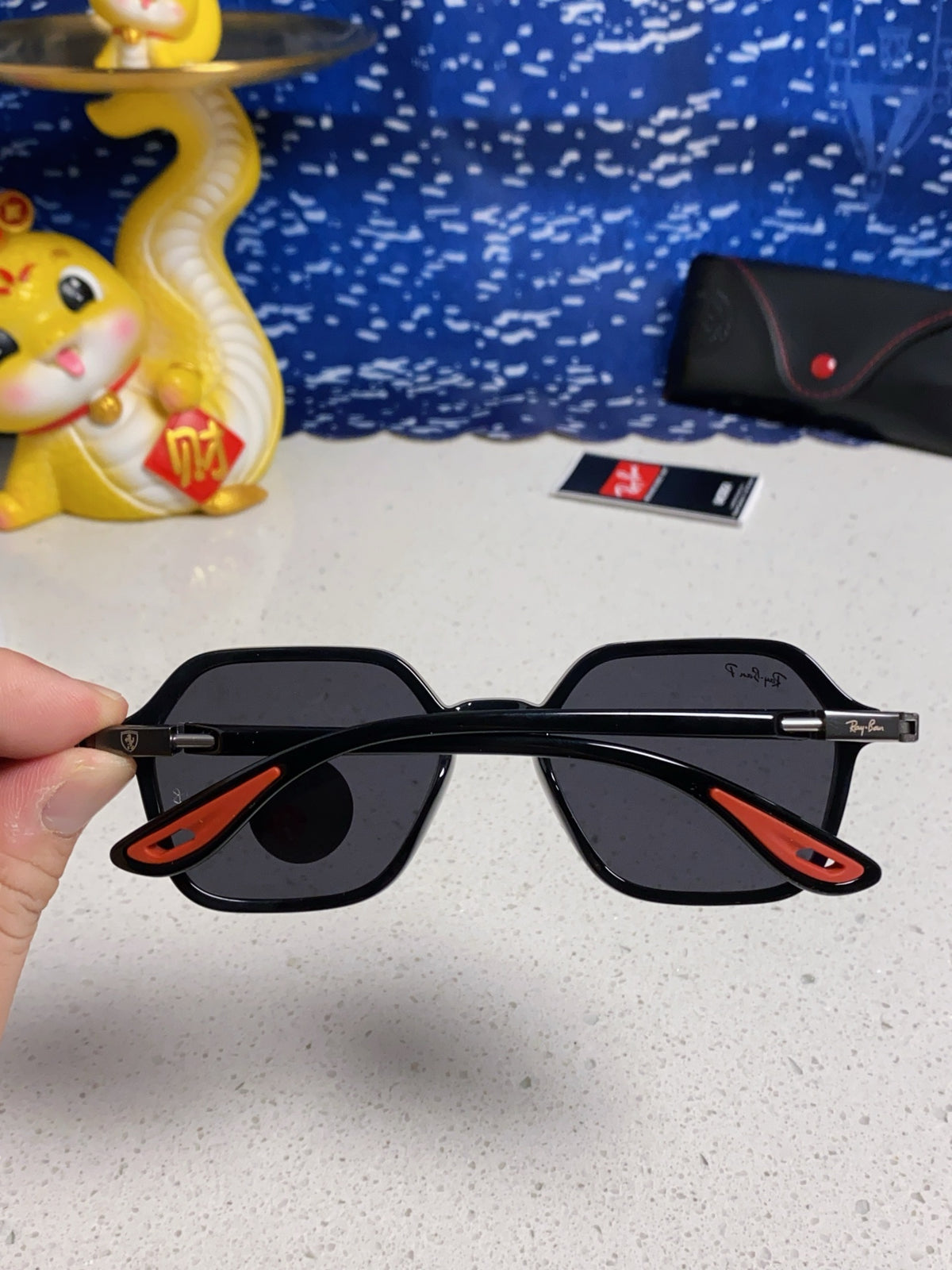 Ray-Ban BR8945 Polarized Square Silver Lens Sunglasses for Men & Wome - 935607 - detail image 5