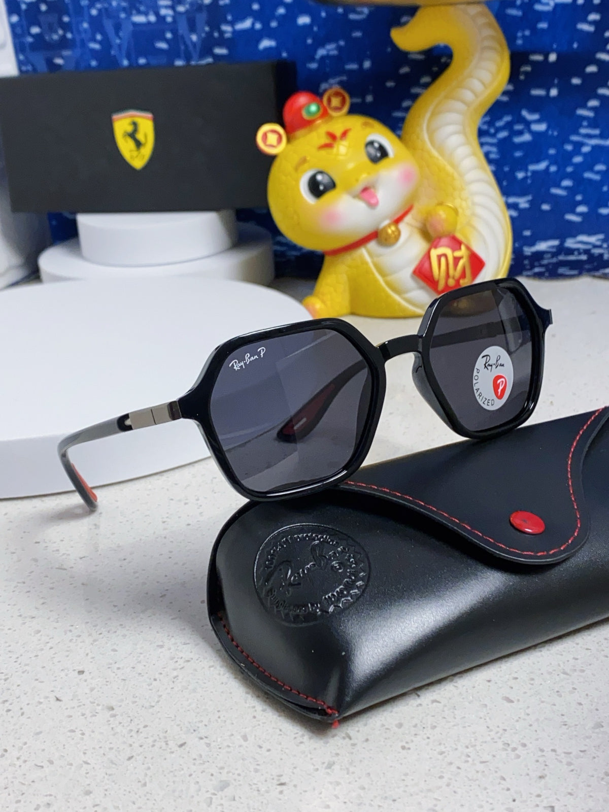 Ray-Ban BR8945 Polarized Square Silver Lens Sunglasses for Men & Wome - 935607 - detail image 9