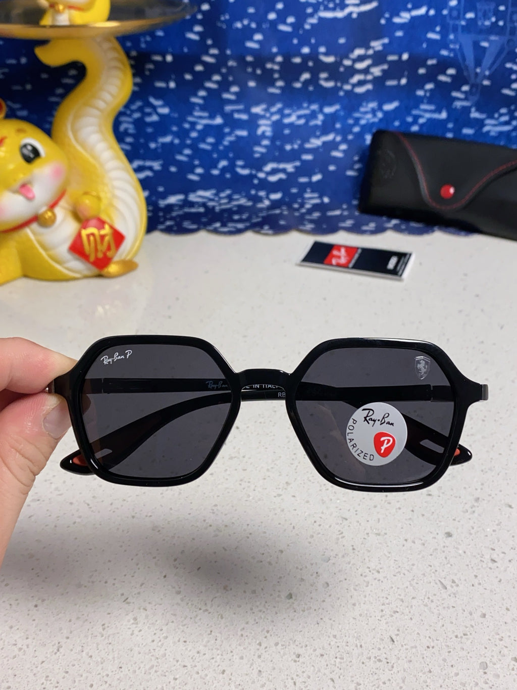 Ray-Ban BR8945 Polarized Square Silver Lens Sunglasses for Men & Wome - 935607 - detail image 4