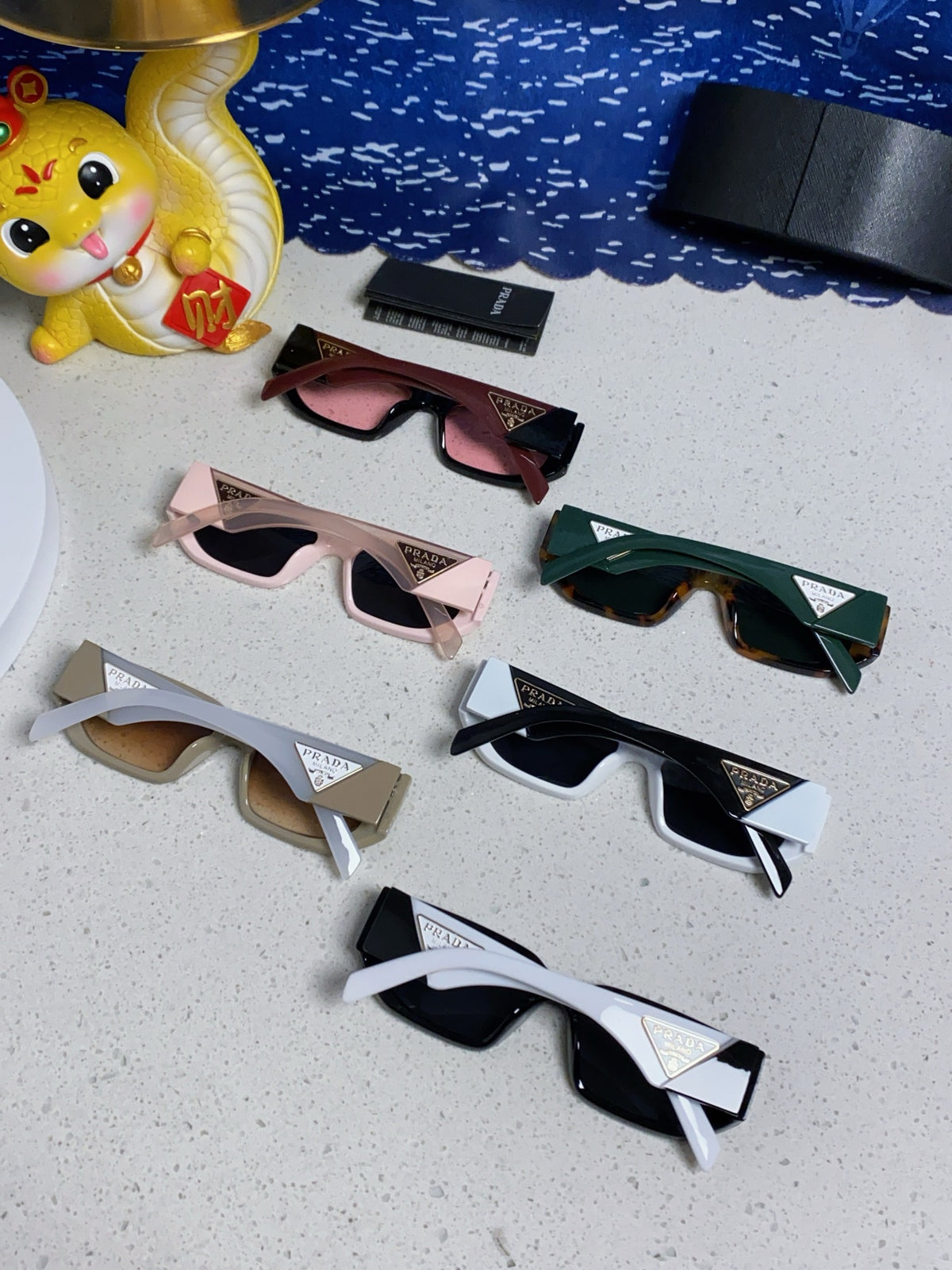 Prada Square Silver Lens Sunglasses for Men & Women - 934942 - detail image 10