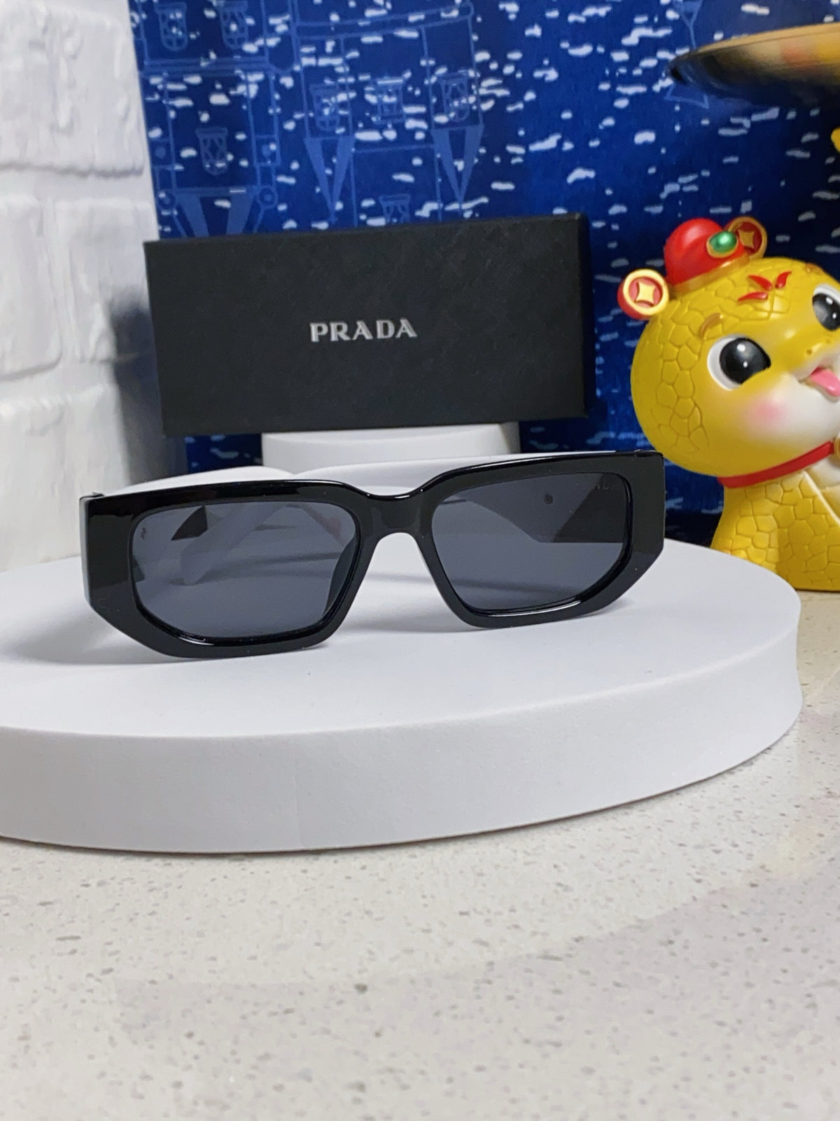 Prada Square Silver Lens Sunglasses for Men & Women - 934942 - detail image 2