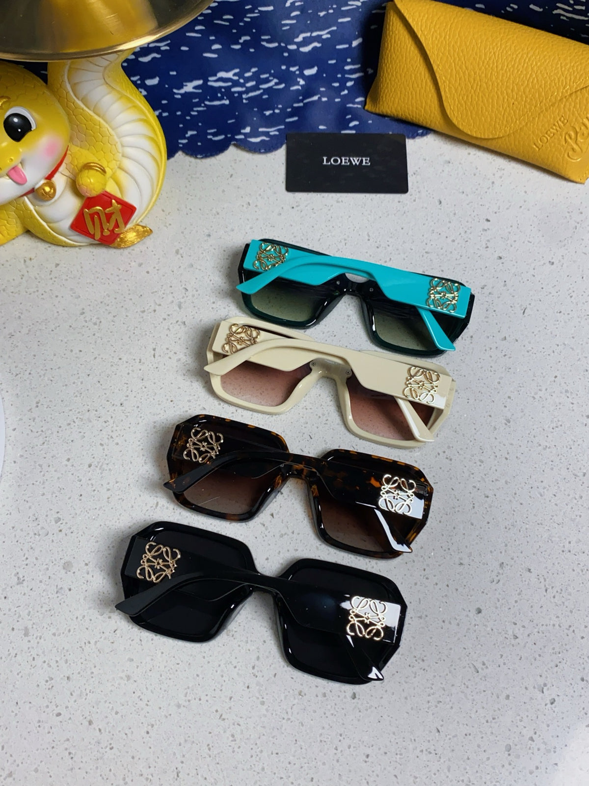 Loewe Square Silver Lens Sunglasses for Women - detail image 10