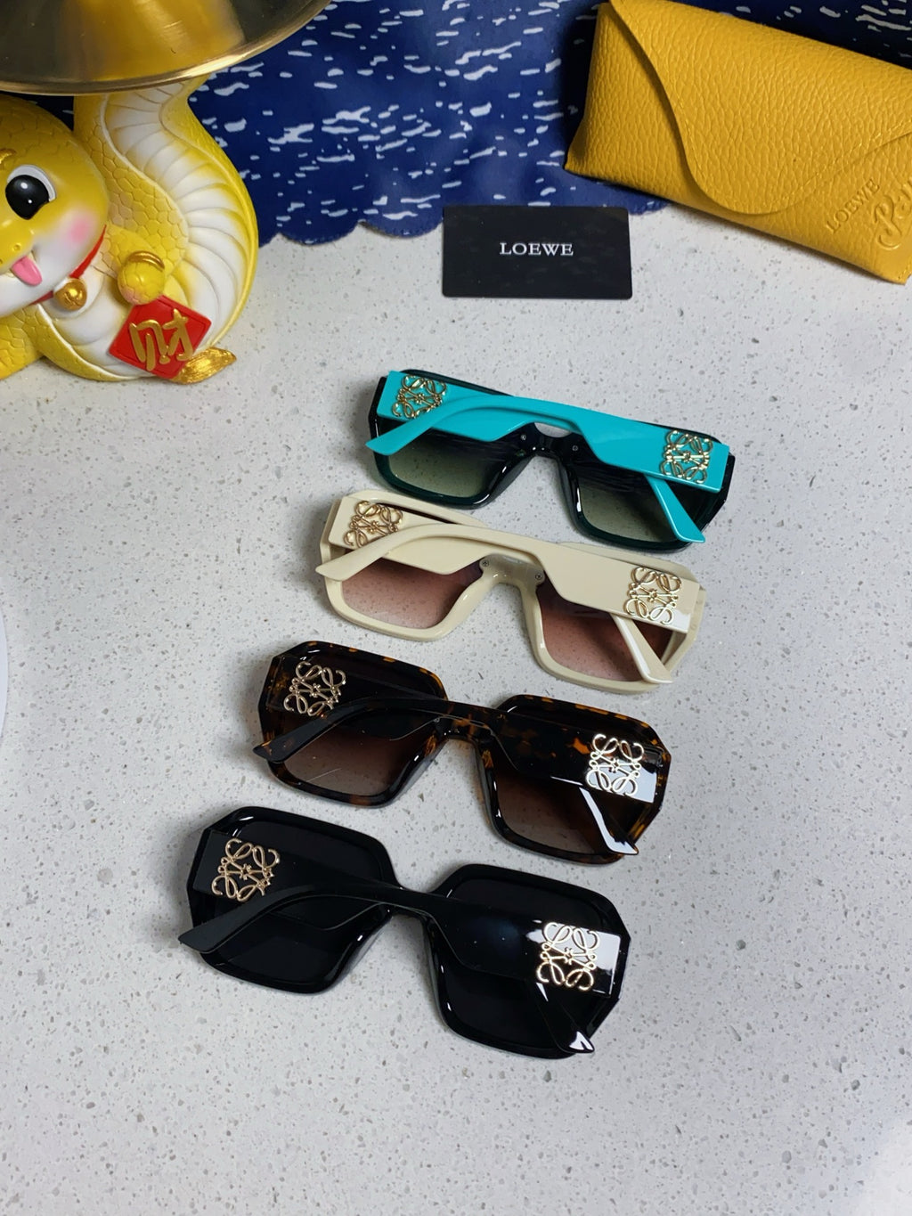 Loewe Square Gray Lens Sunglasses for Women - detail image 10