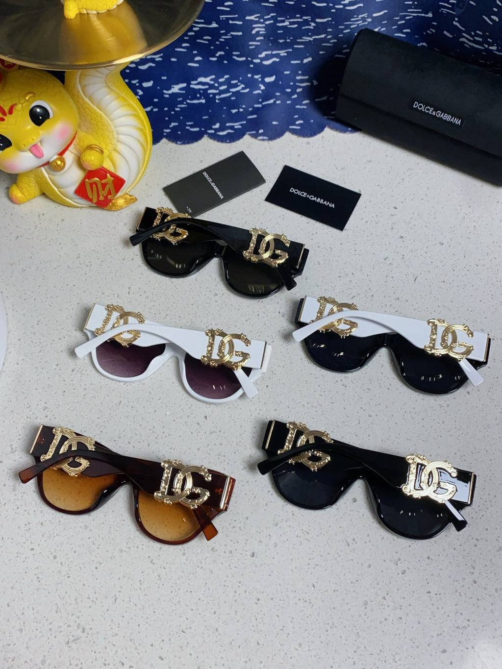 Dolce & Gabbana Oval Silver Lens Sunglasses for Women - 372659 - detail image 10