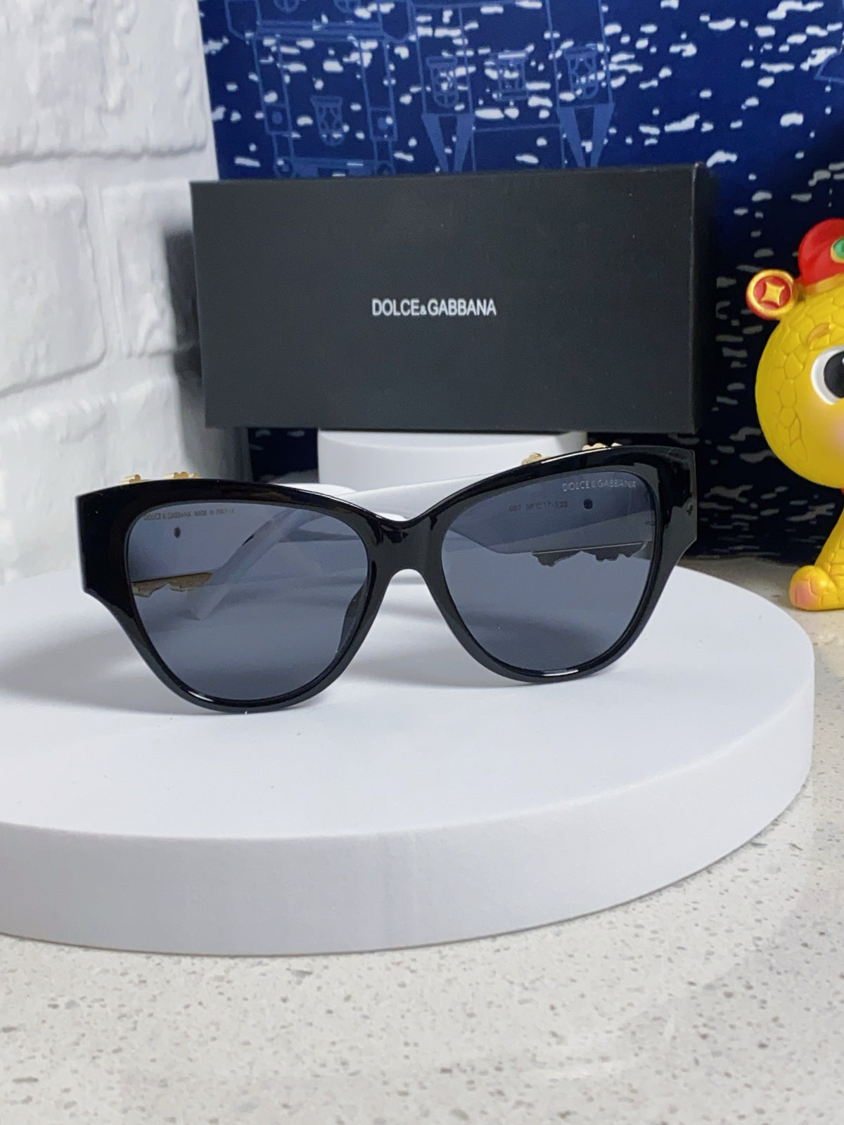 Dolce & Gabbana Oval Silver Lens Sunglasses for Women - 372659 - detail image 2