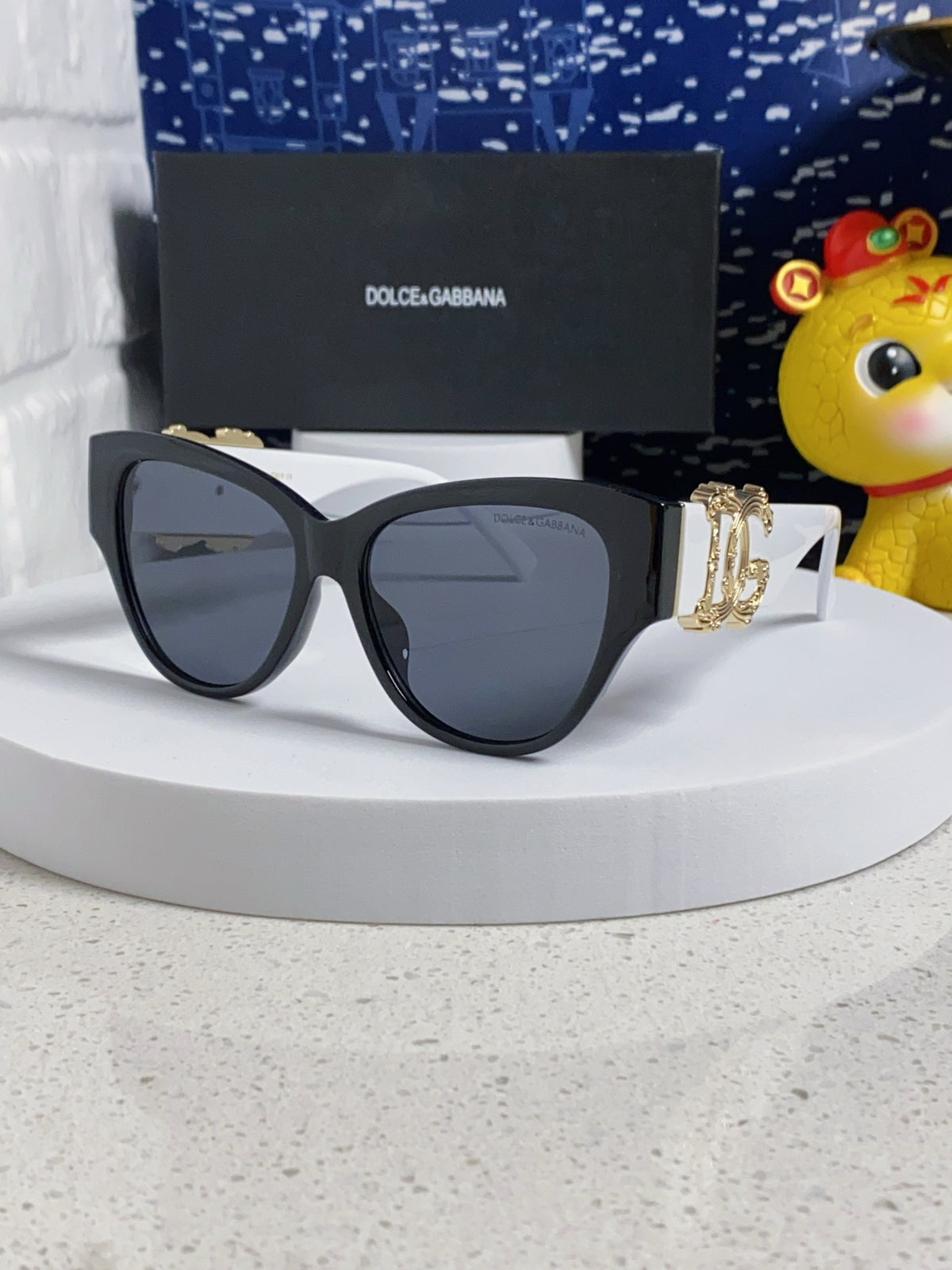 Dolce & Gabbana Oval Silver Lens Sunglasses for Women - 372659