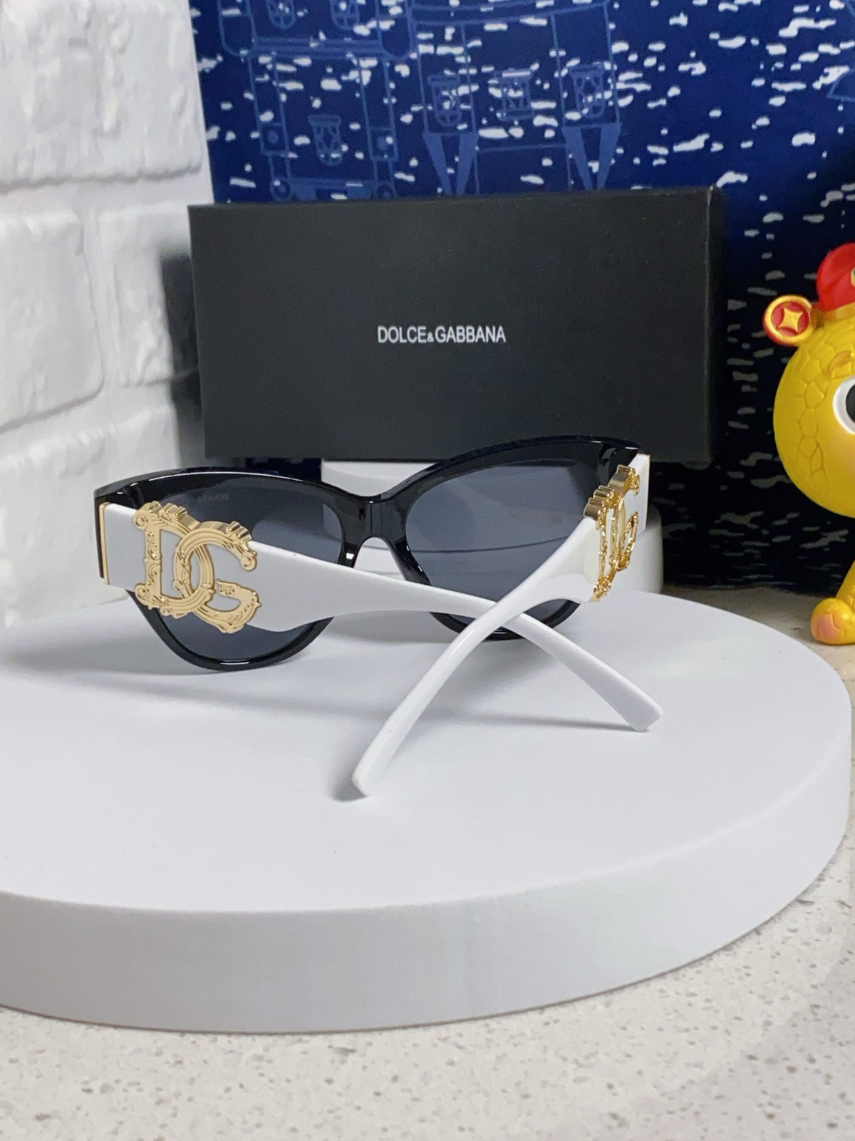 Dolce & Gabbana Oval Silver Lens Sunglasses for Women - 372659 - detail image 3