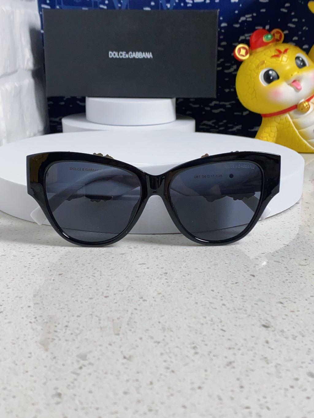 Dolce & Gabbana Oval Silver Lens Sunglasses for Women - 372659 - detail image 8