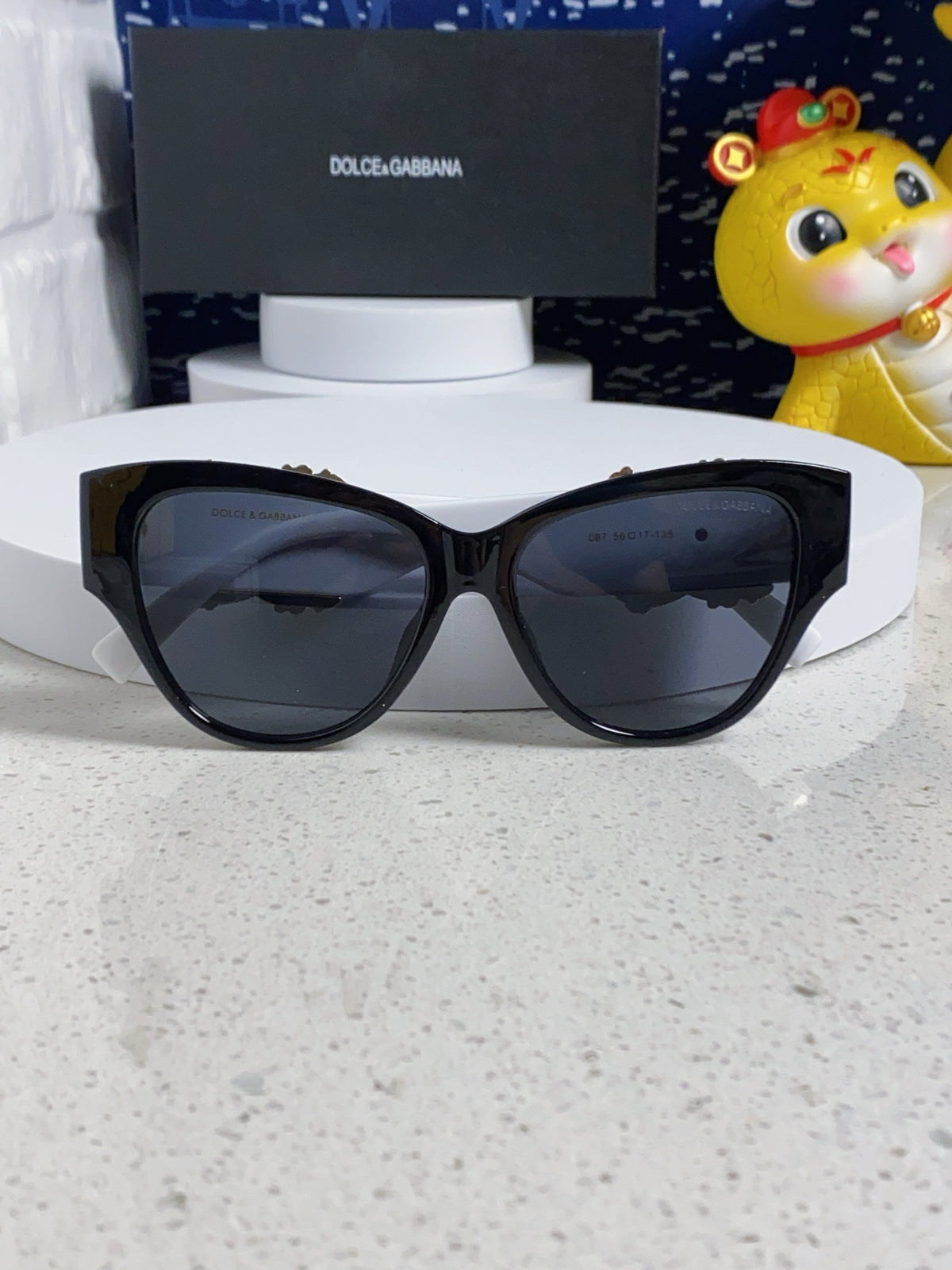 Dolce & Gabbana Oval Silver Lens Sunglasses for Women - 372659 - detail image 8