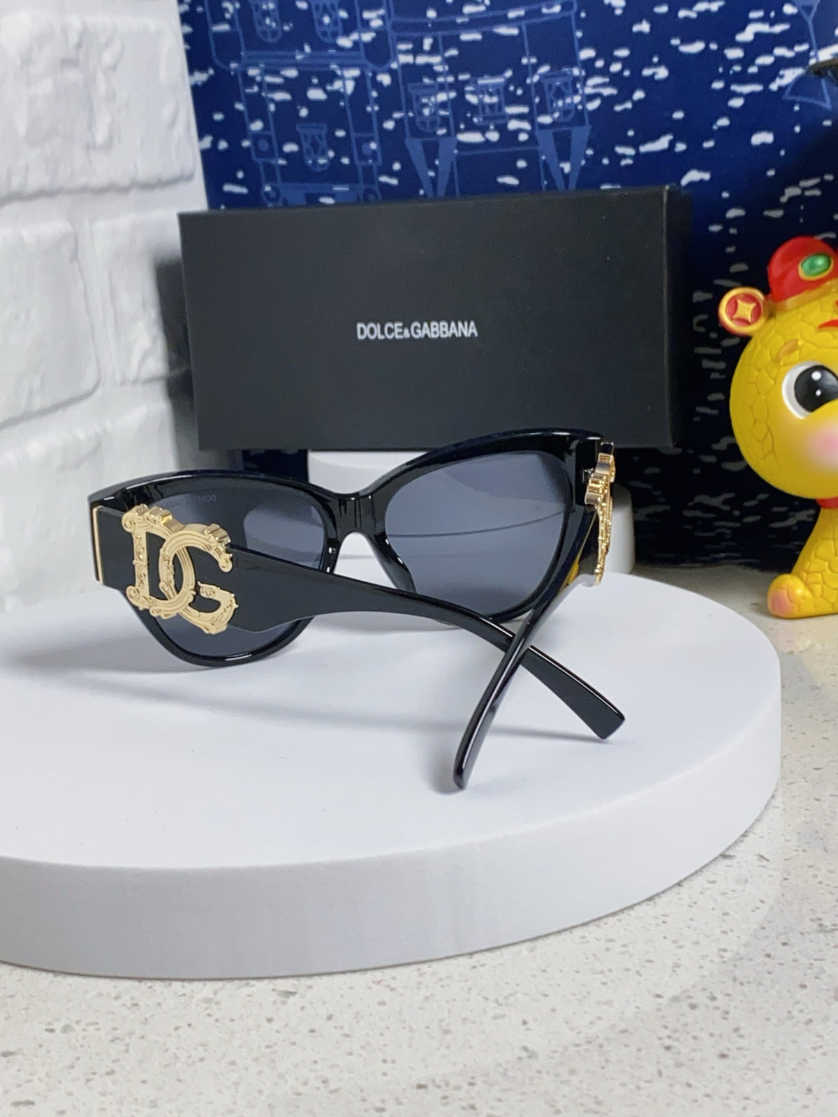 Dolce & Gabbana Oval Silver Lens Sunglasses for Women - detail image 3