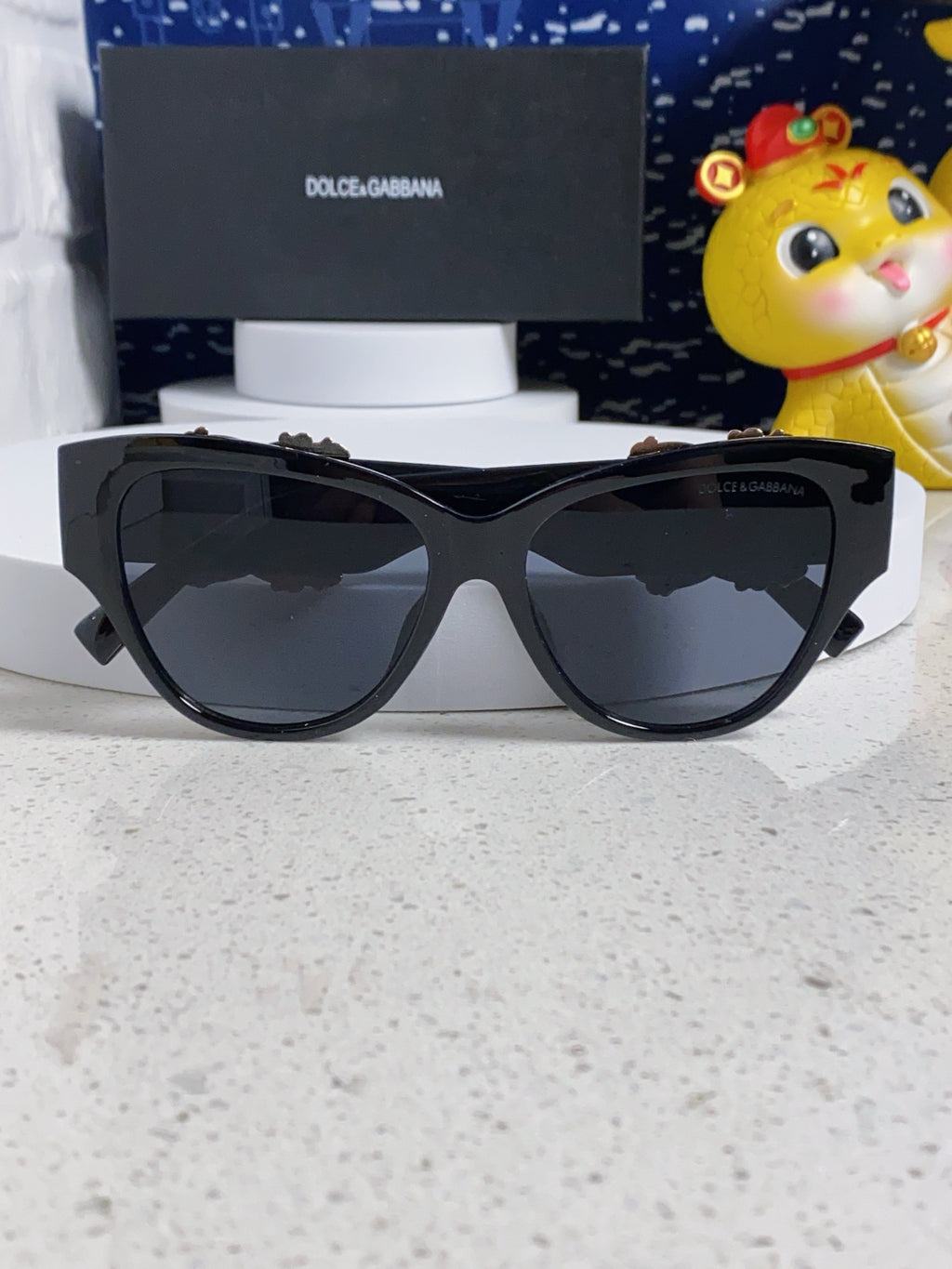 Dolce & Gabbana Oval Silver Lens Sunglasses for Women - detail image 8