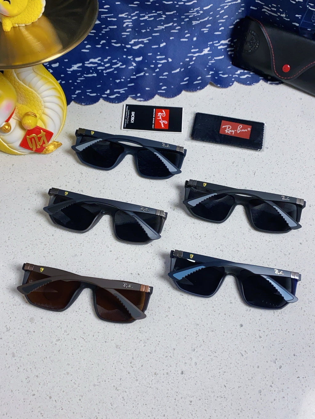 Ray-Ban RB8371 Polarized Square Silver Lens Sunglasses for Men & Wome - 372708 - detail image 10