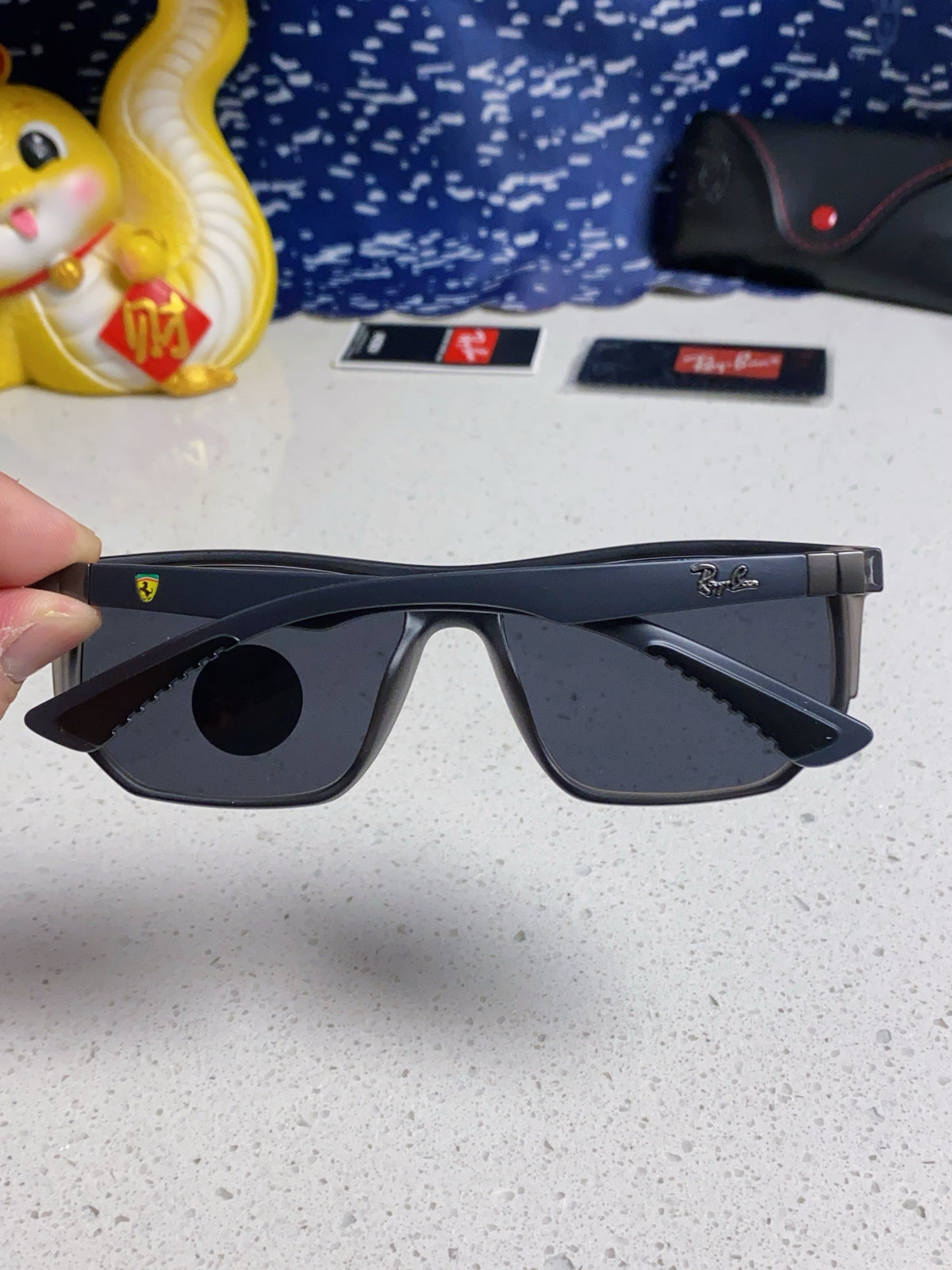 Ray-Ban RB8371 Polarized Square Silver Lens Sunglasses for Men & Wome - 372708 - detail image 5