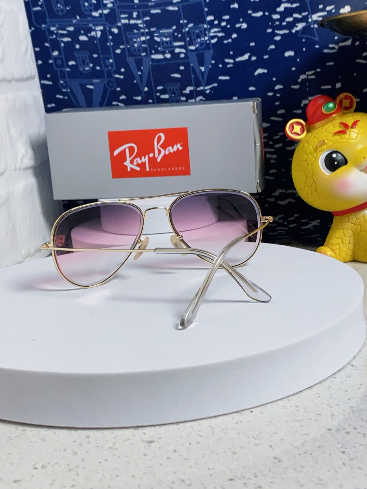 Ray-Ban Aviator Silver Lens Sunglasses for Men & Women - 383203 - detail image 3