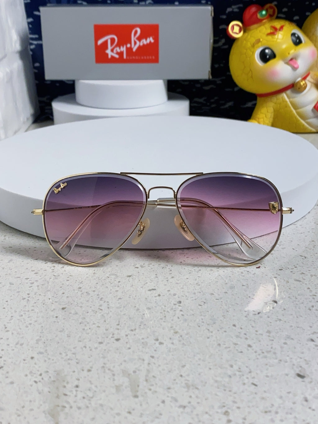 Ray-Ban Aviator Silver Lens Sunglasses for Men & Women - 383203 - detail image 8