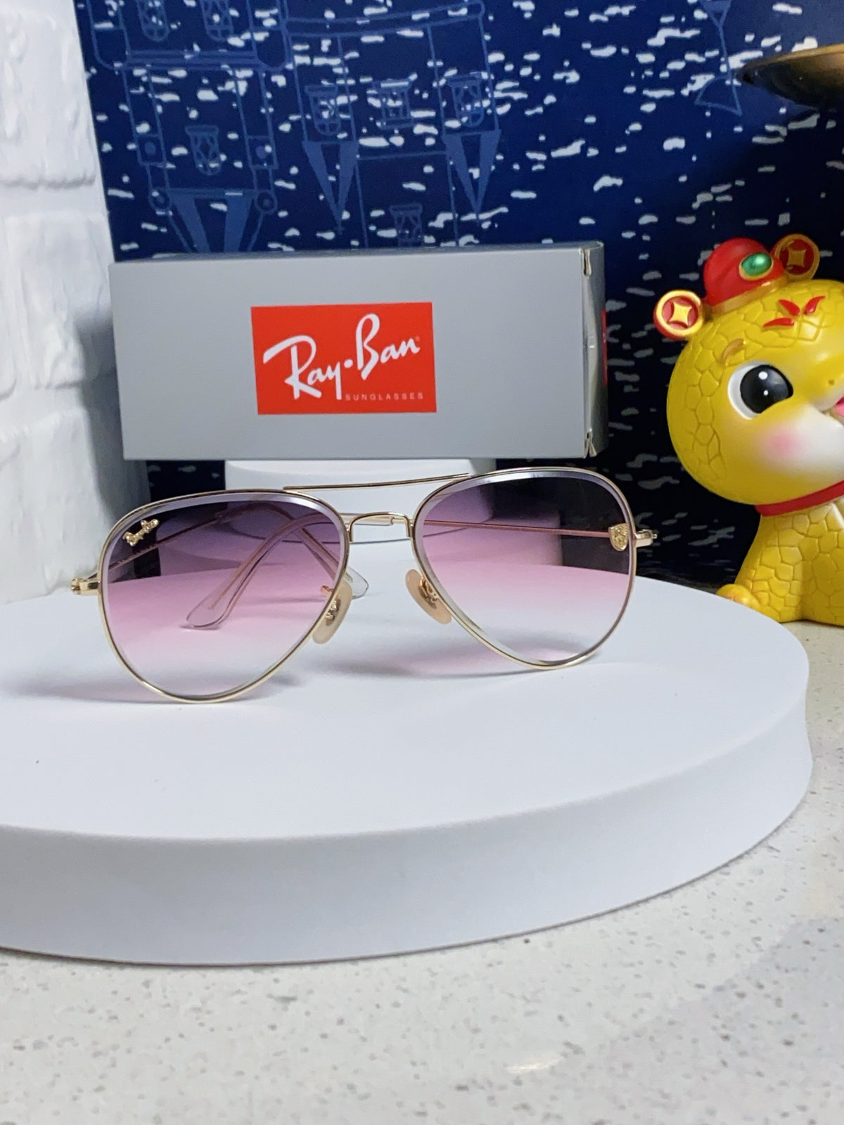 Ray-Ban Aviator Silver Lens Sunglasses for Men & Women - 383203 - detail image 2
