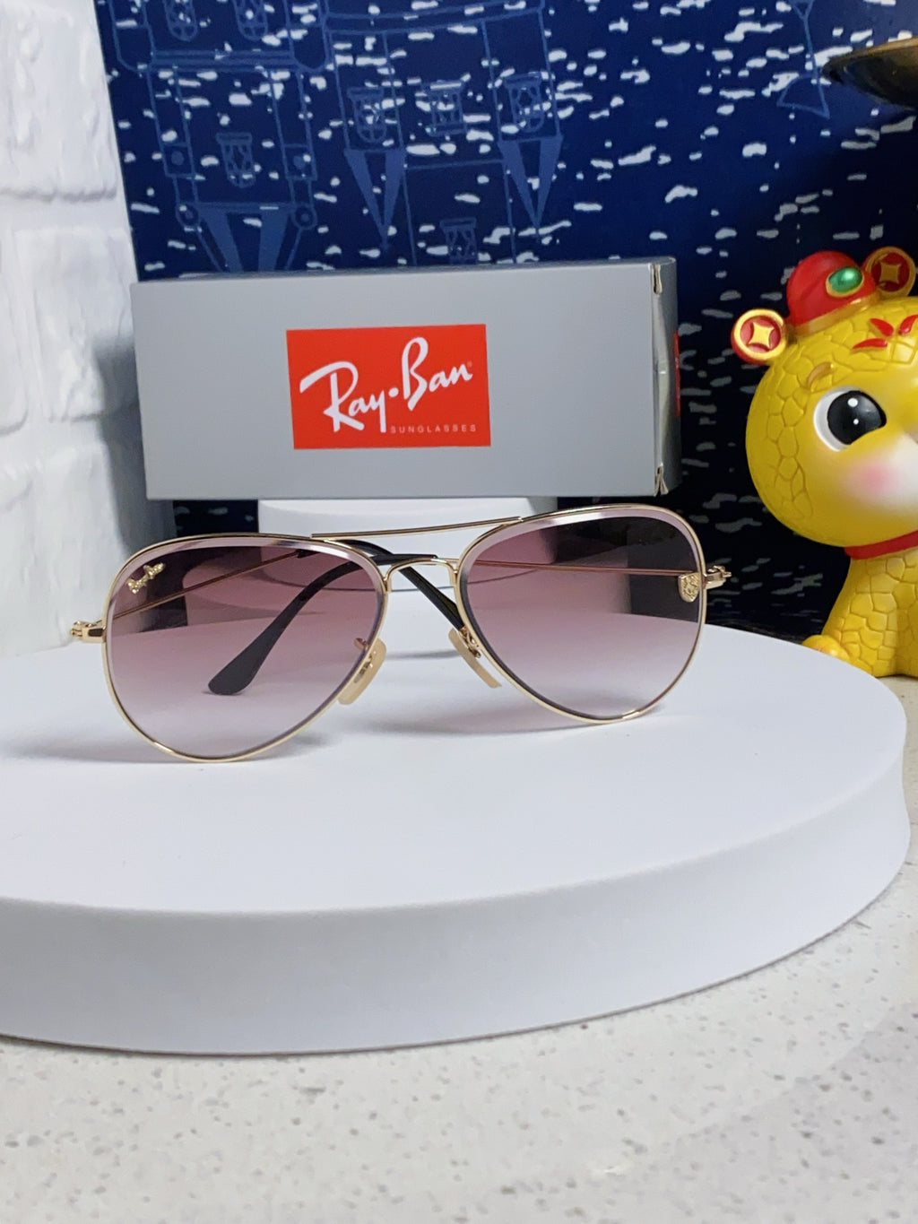 Ray-Ban Aviator Silver Lens Sunglasses for Men & Women - 383204 - detail image 2