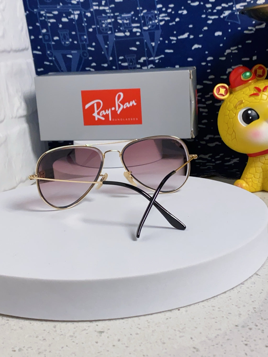 Ray-Ban Aviator Silver Lens Sunglasses for Men & Women - 383204 - detail image 3