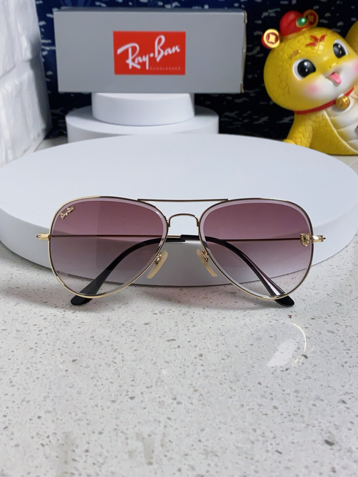 Ray-Ban Aviator Silver Lens Sunglasses for Men & Women - 383204 - detail image 7