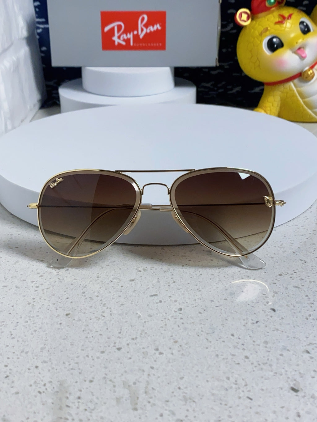 Ray-Ban Aviator Silver Lens Sunglasses for Men & Women - 383207 - detail image 7