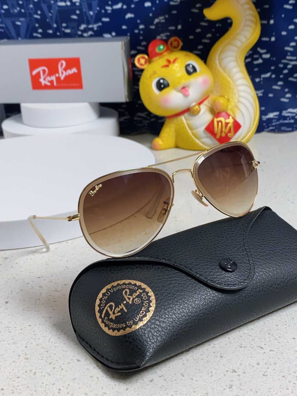 Ray-Ban Aviator Silver Lens Sunglasses for Men & Women - 383207 - detail image 8