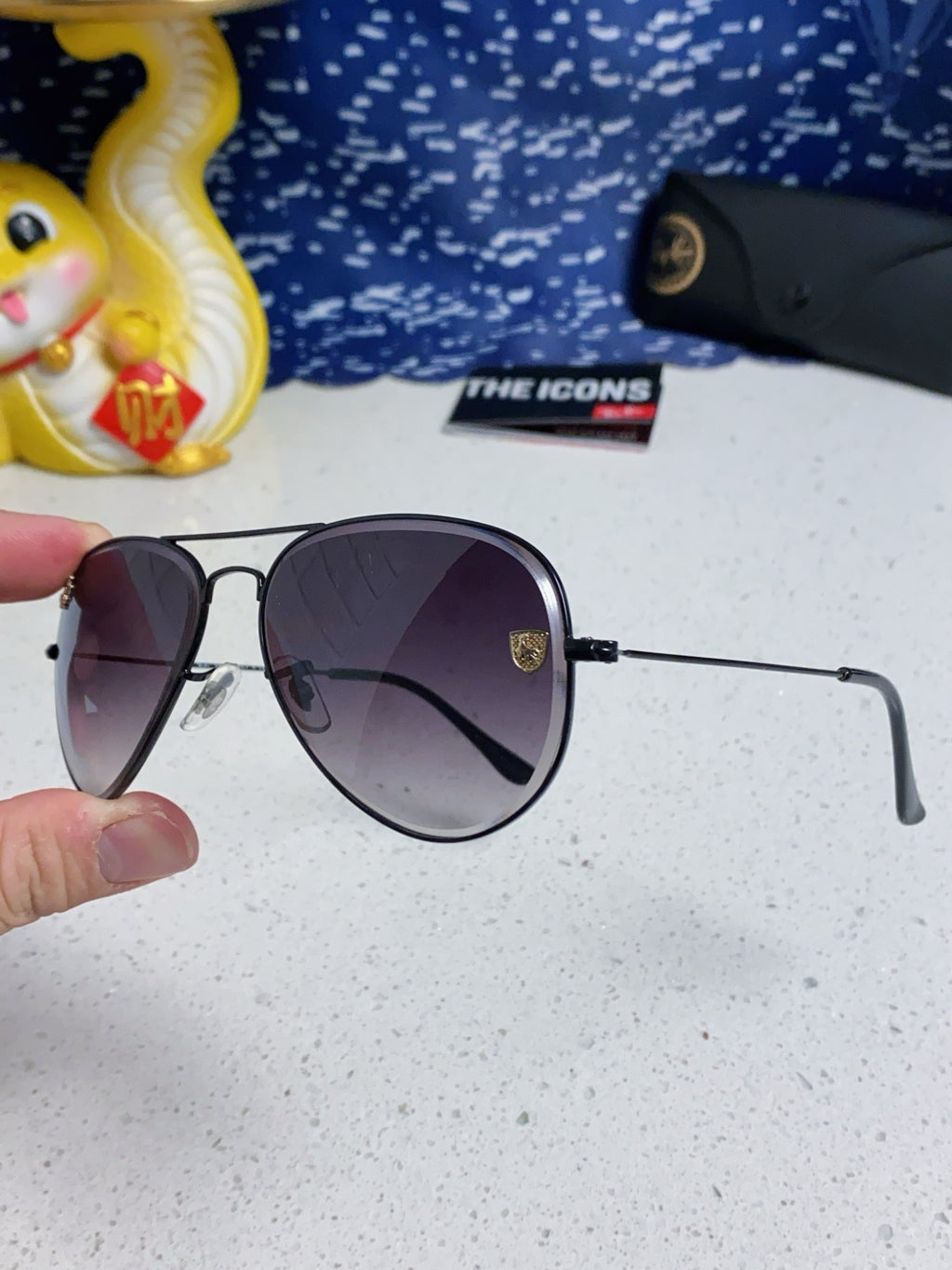 Ray-Ban Aviator Silver Lens Sunglasses for Men & Women - 383208 - detail image 6