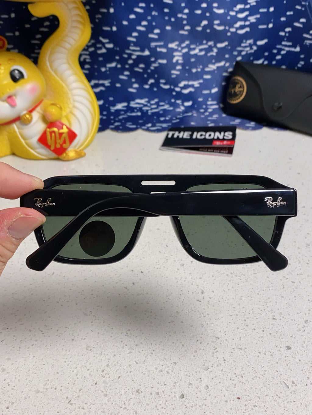 Ray-Ban RB4397 Polarized Square Silver Lens Sunglasses for Men & Wome - 383159 - detail image 5