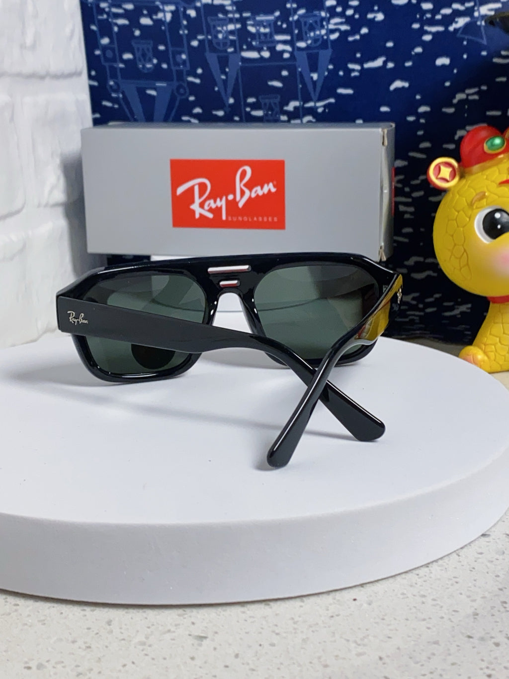 Ray-Ban RB4397 Polarized Square Silver Lens Sunglasses for Men & Wome - 383159 - detail image 3