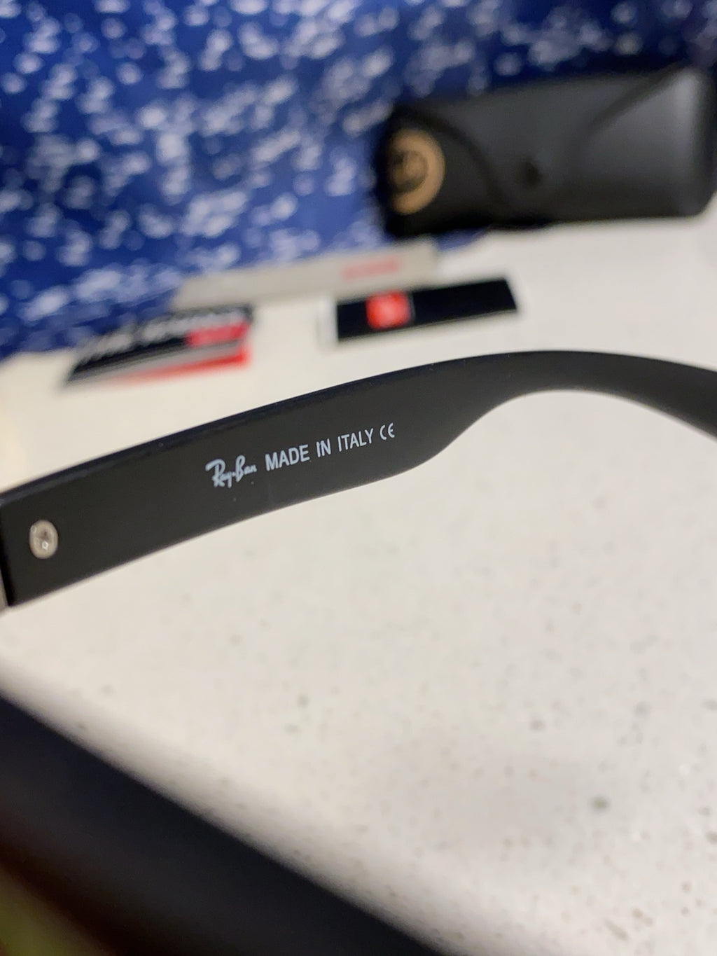 Ray-Ban RB4185 Aviator Black Lens Sunglasses for Men & Women - detail image 9