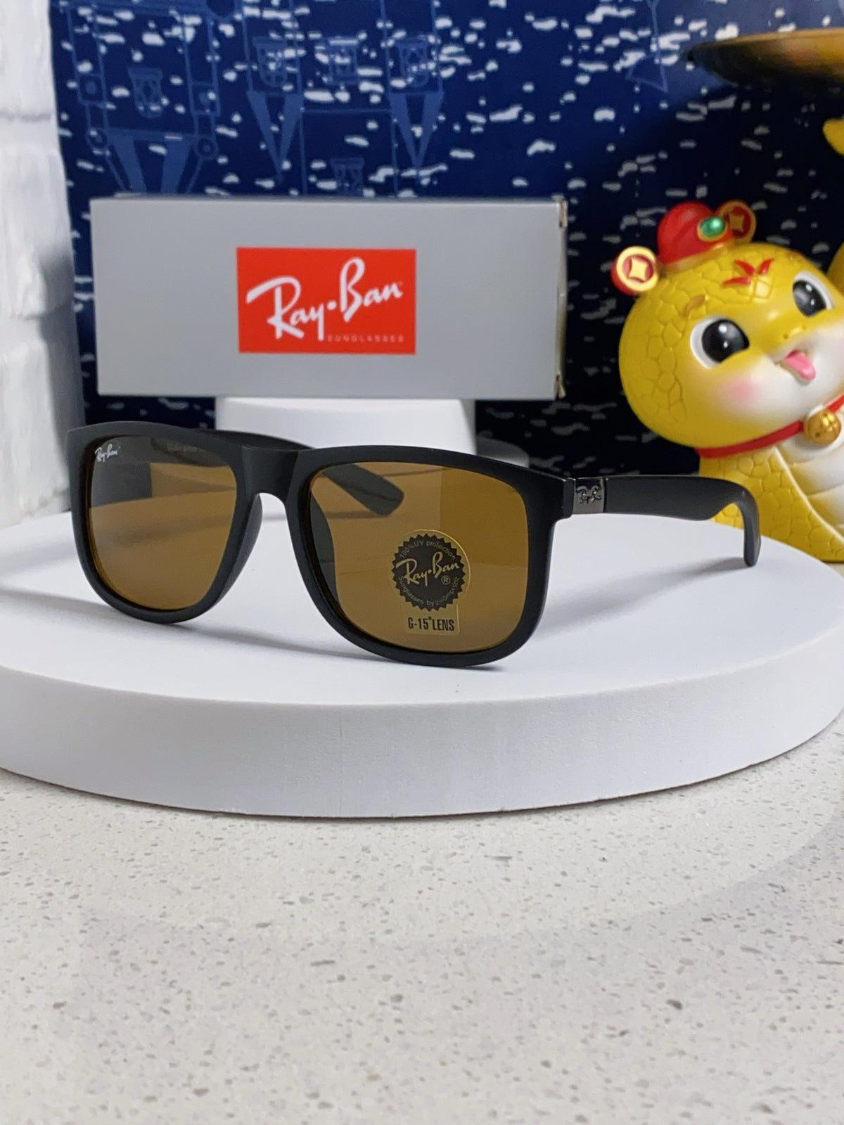 Ray-Ban RB4185 Aviator Brown Lens Sunglasses for Men & Women