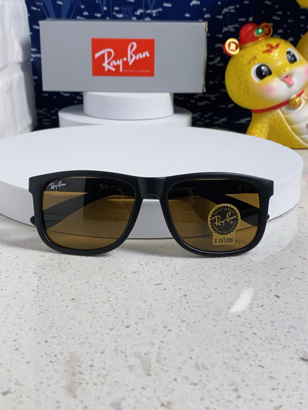Ray-Ban RB4185 Aviator Brown Lens Sunglasses for Men & Women - detail image 8