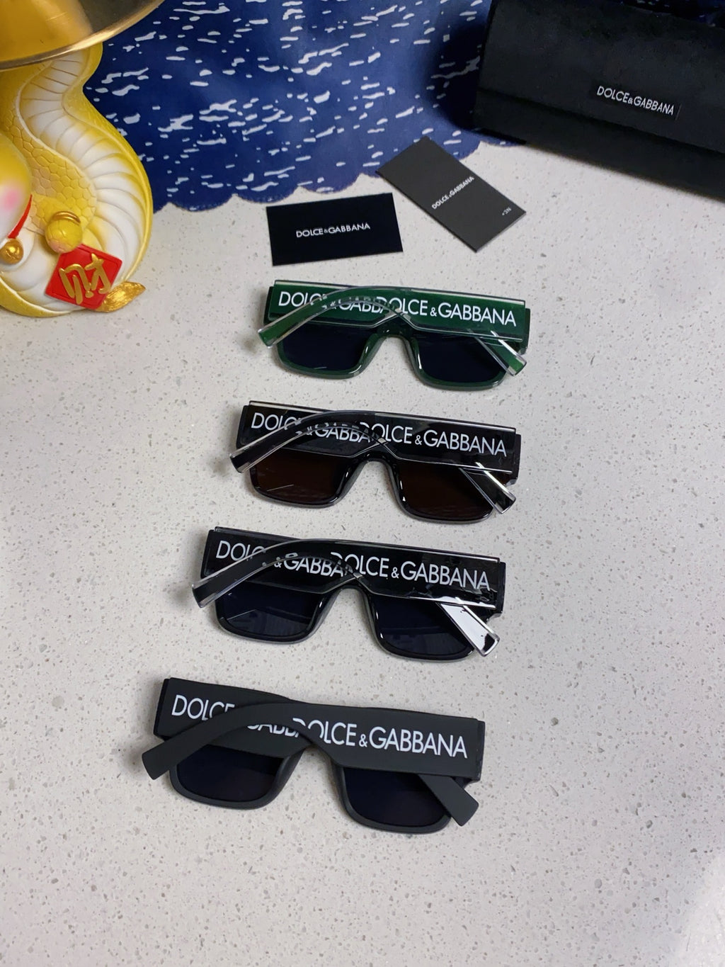 Dolce & Gabbana Rectangular Blue Lens Sunglasses for Men & Women - detail image 11