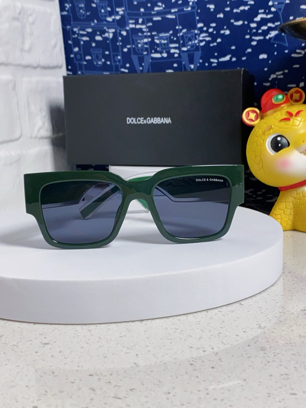 Dolce & Gabbana Rectangular Blue Lens Sunglasses for Men & Women - 399461